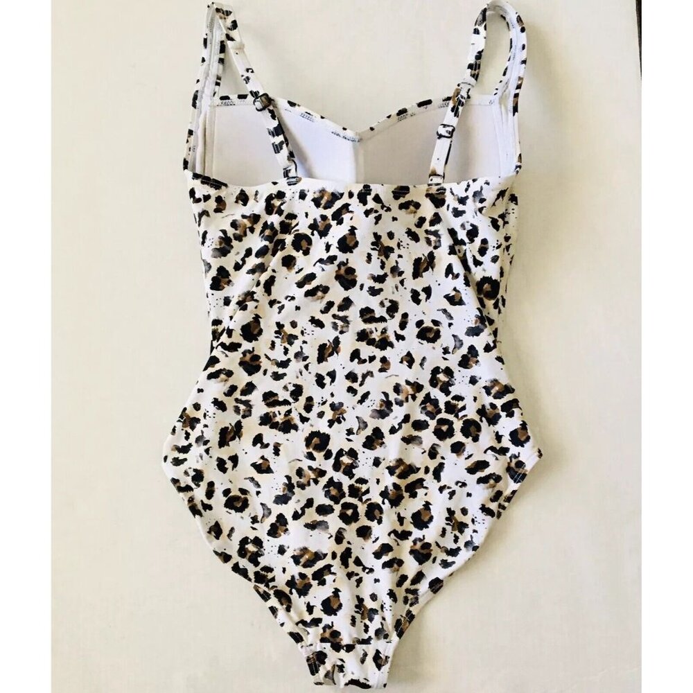 NIP TUCK Joanne Le opard Twist Front One Piece Swimsuit Tummy Control‎ Size 8 - Picture 4 of 11
